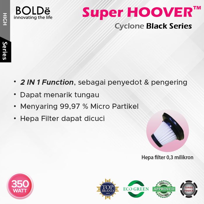 Bolde Super HOOVER CYCLONE - Black Series